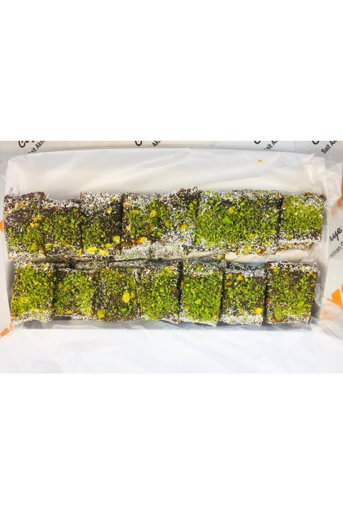 KAYA ŞEKERLEME Antep Fıstıklı Kare Cezerye 1000 Gr ( 1 Kg )