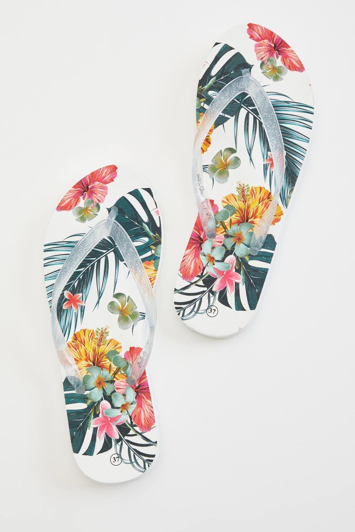 DeFacto Çiçek Desenli Parmak Arası Terlik