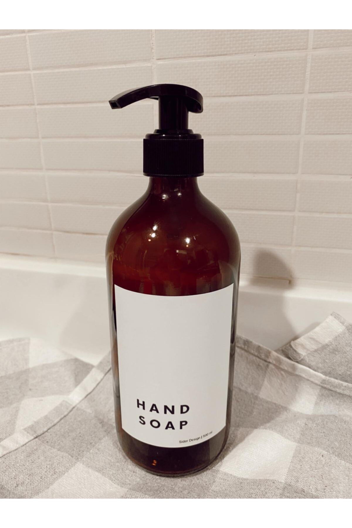 SİDERDESİNG Siderdesign Amber Cam Şişe Hand Soap 500 ml