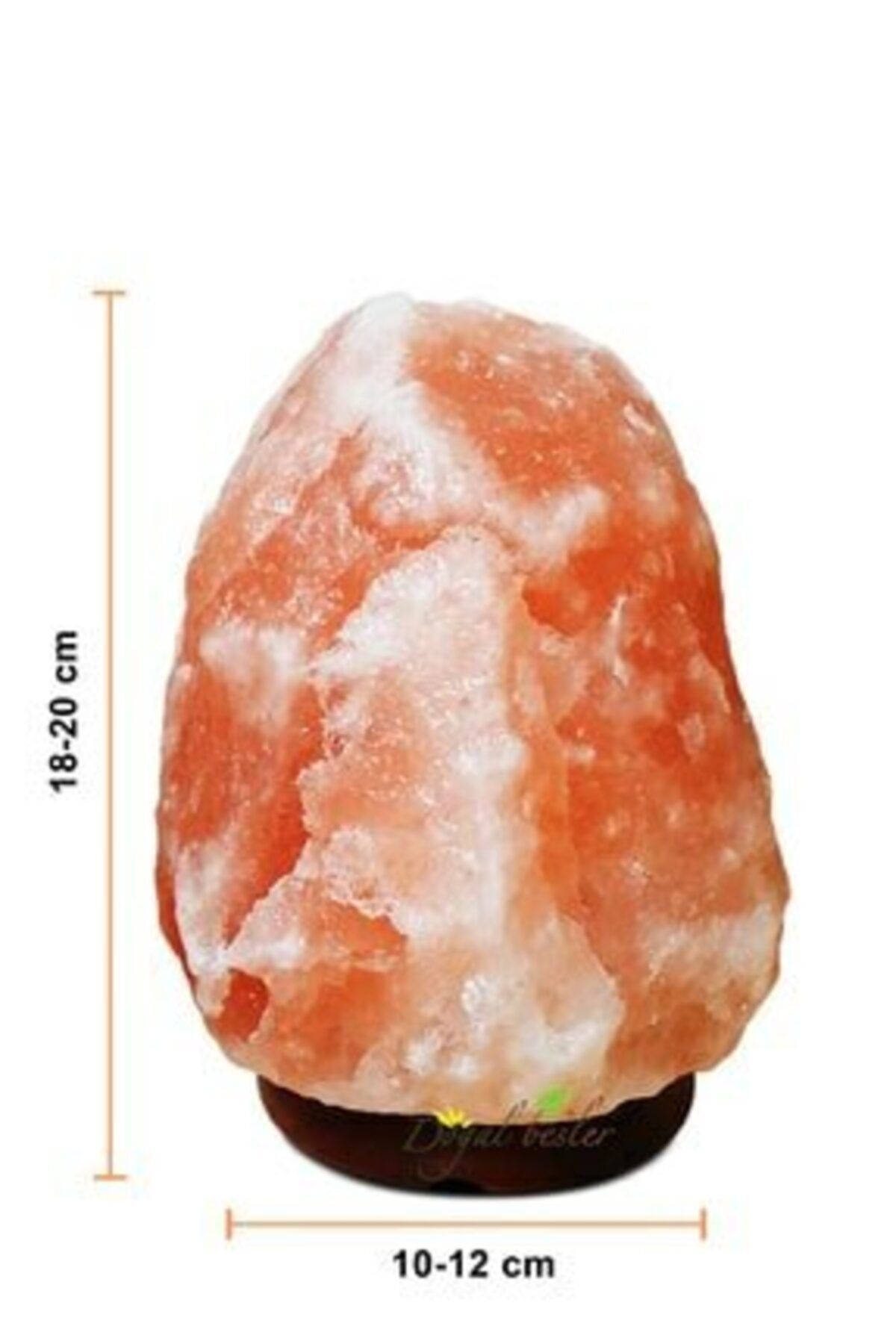 SİHİRLİ DÜNYA Himalaya Tuz Lambası 2-3 kg + 1.5 mt Açma-kapama Düğmeli Kablo Ve Ampul