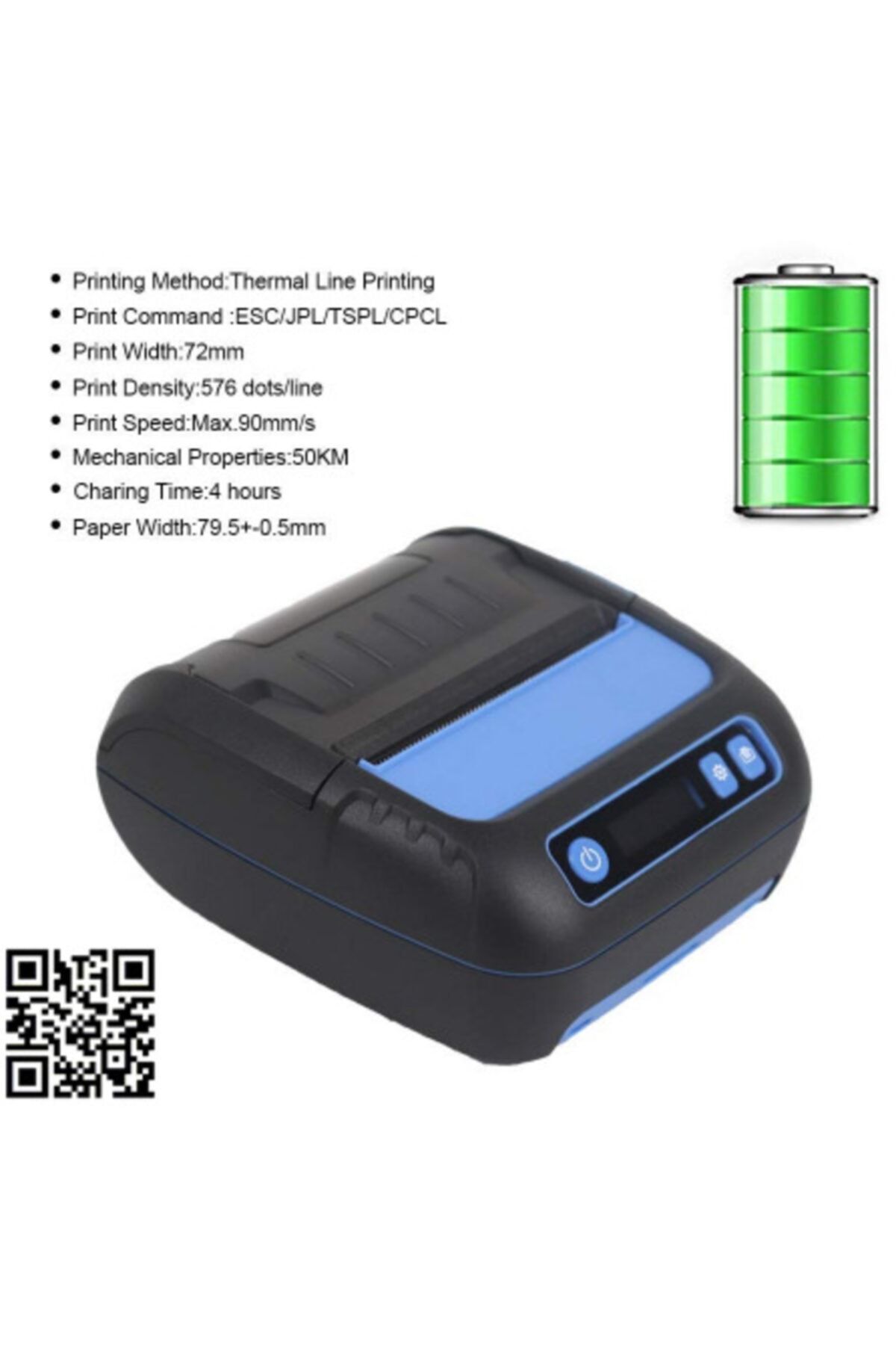 Milestone Printer (FİŞ VE BARKOD)mobil Bluetooth