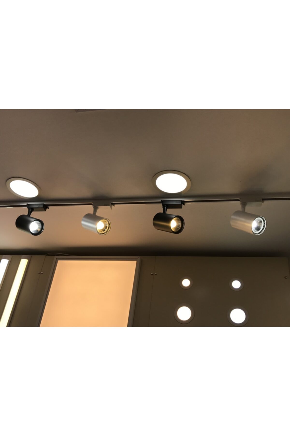 led 3 adet 30w ray spot vitrin magaza armaturu 1 metre rayli siyah kasa gunisigi renk ray spot fiyati yorumlari trendyol
