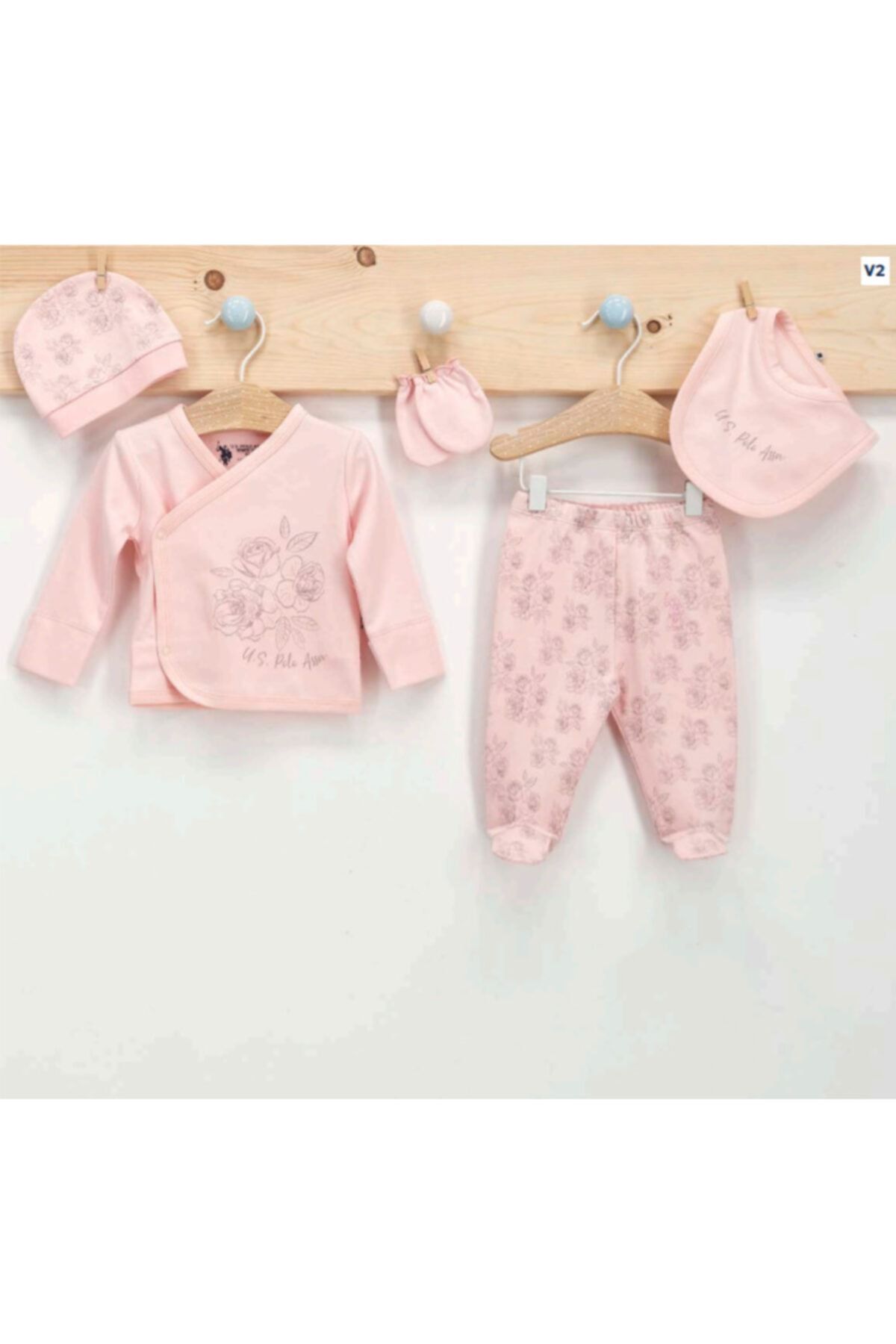 U.S. Polo Assn. Kids Yenidoğan Set 5'li