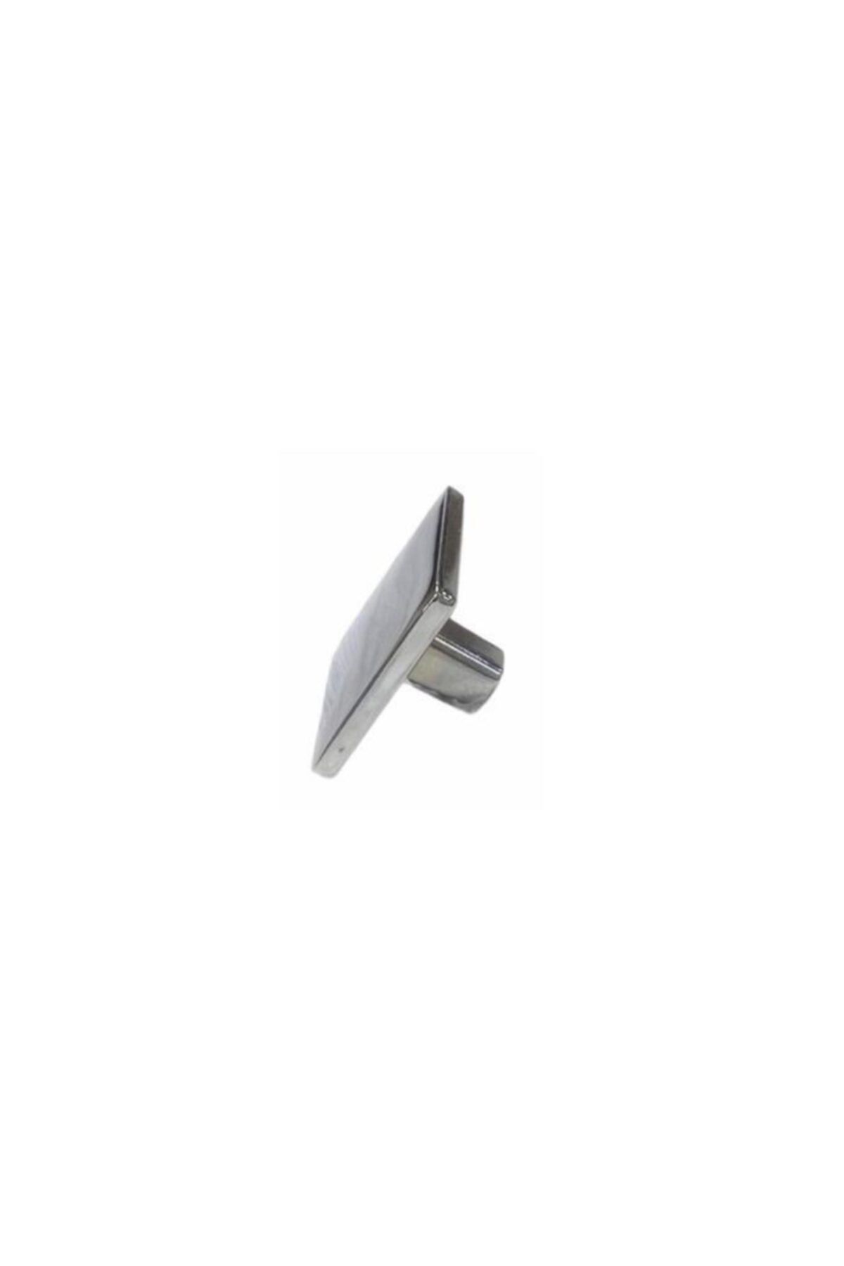 bablife Krom Kare Düğme (4cm X 4cm) Metal Lüks Çekmece Dolap Mobilya Kulpları