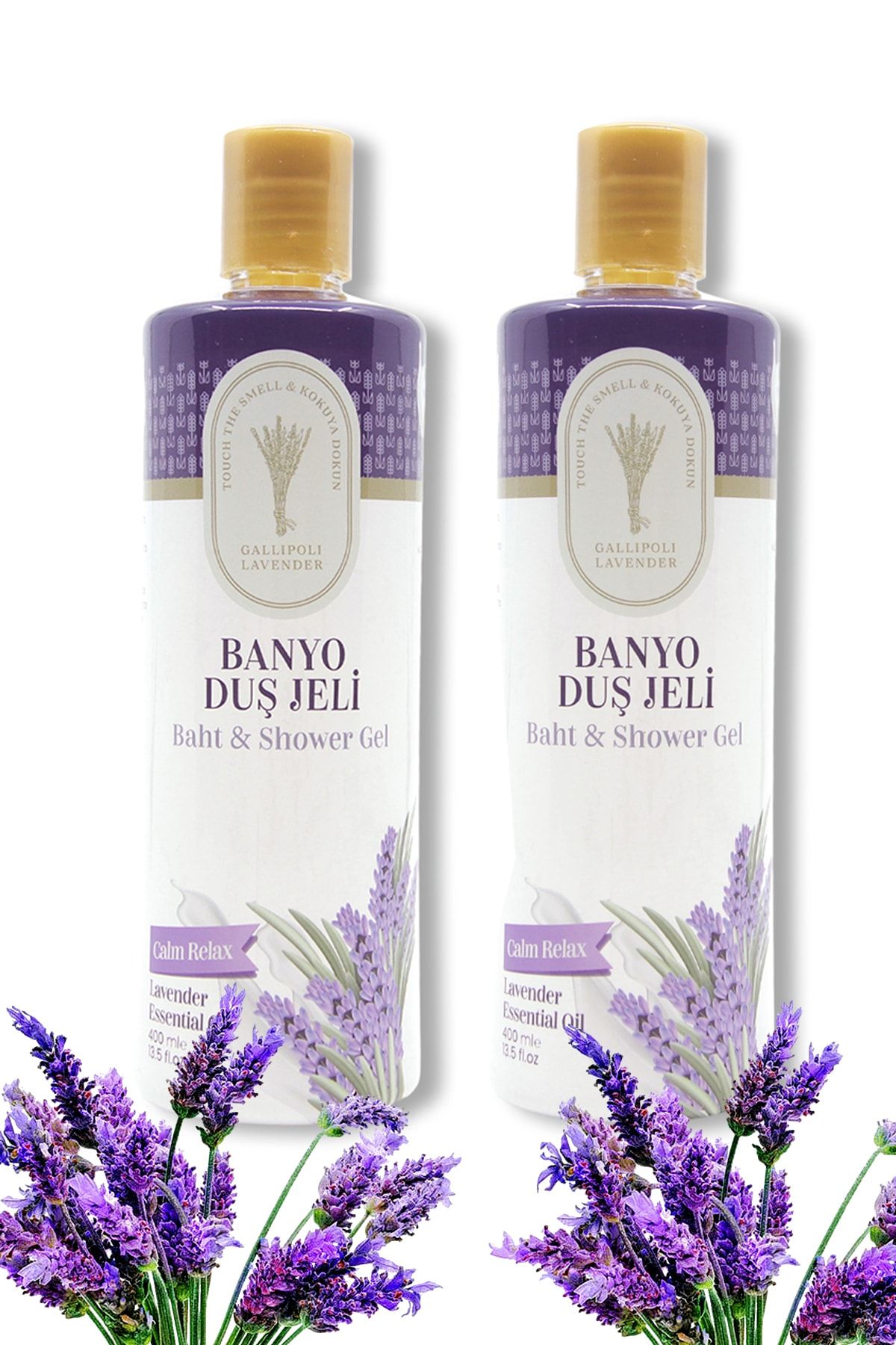 Gallipoli Lavender 2'li Lavanta Yağlı Banyo Jeli 400 Ml Rahatlatıcı Aroma Therapy Serisi Duş Jeli Lavanta Duş Jeli
