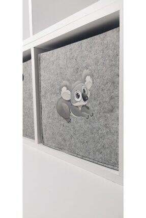 Çok Amaçlı Keçe Organizer Sepet Çocuk Odası Oyuncak Sepeti // 30x30x30 Cm Kuala Image 0