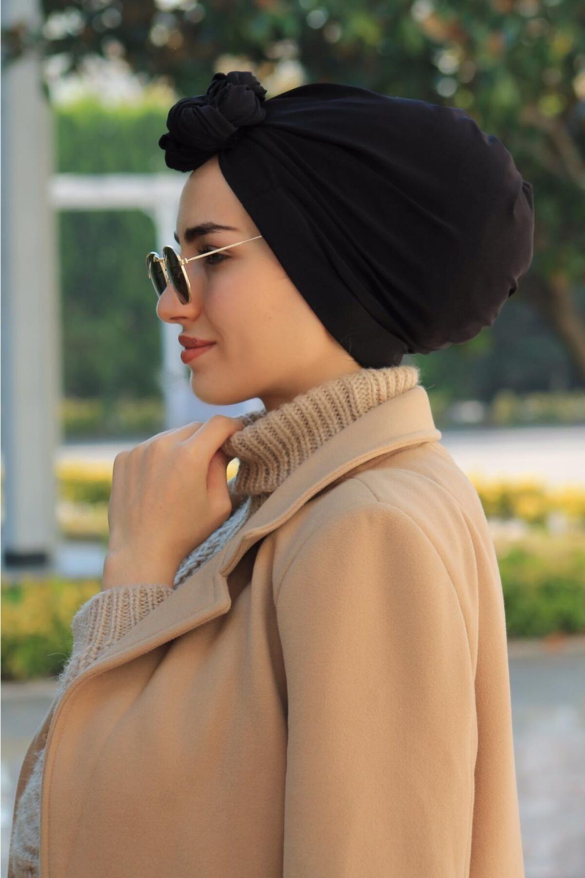 Sahra Şal Dünyası Tasarm Bone Siyah