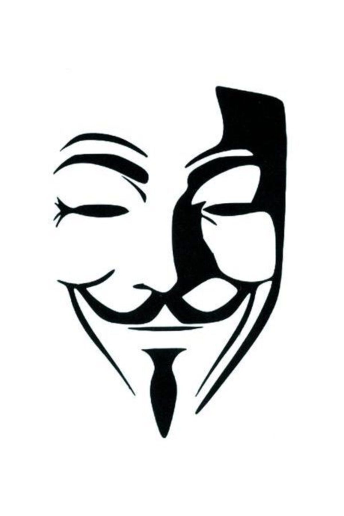 Market66 Geçici V For Vendetta Maske Tattoo Kol Omuz Dövmesi