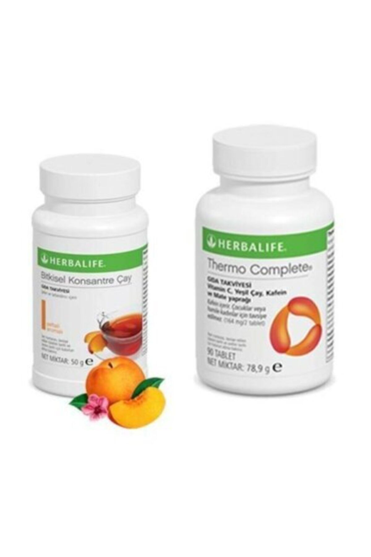 Herbalife Set 1 Adet Thermo 90 Tablet Ve 1 Adet Şeftali Çay 50gr