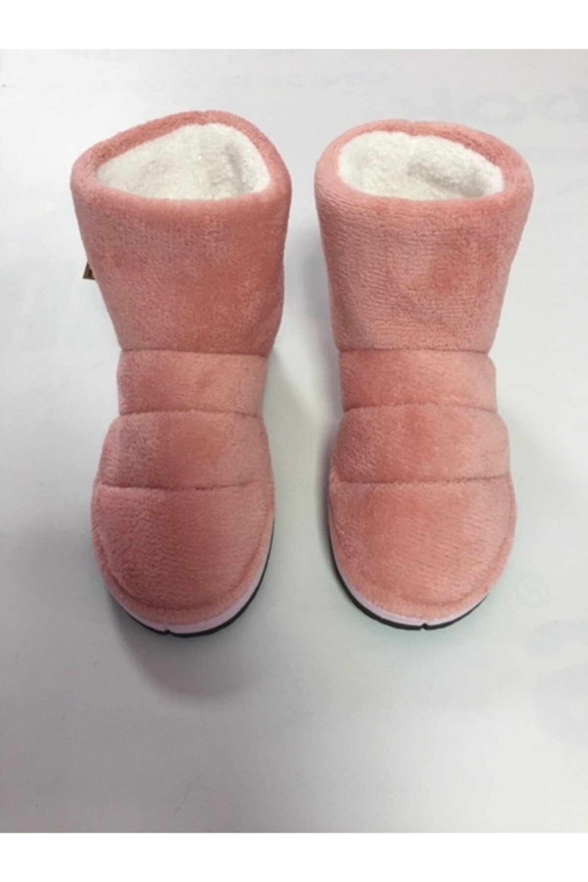 Slippers Kadın Pudra Kaymaz Taban Yumusak Ev Botu