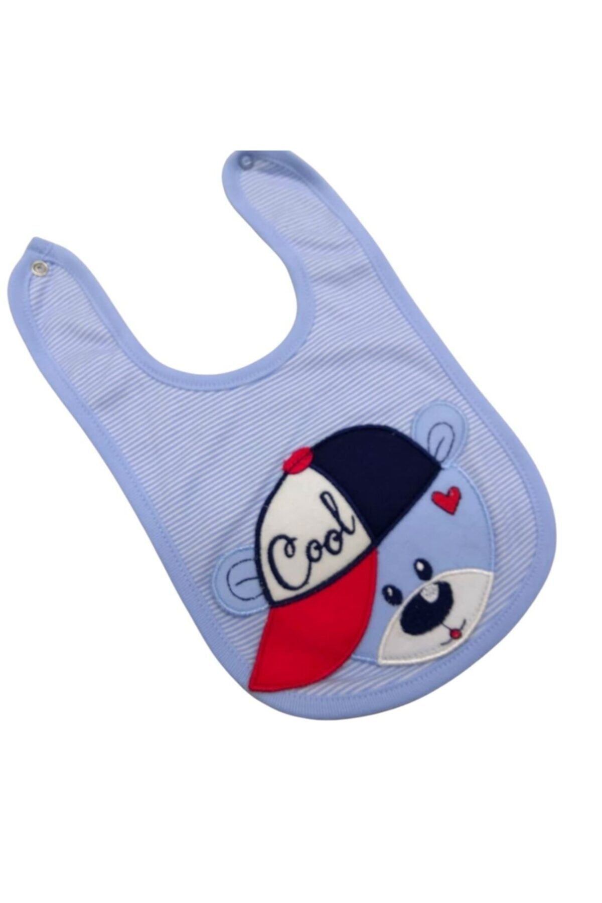 Yumuk Eller Bebek Mama Önlüğü Mavi