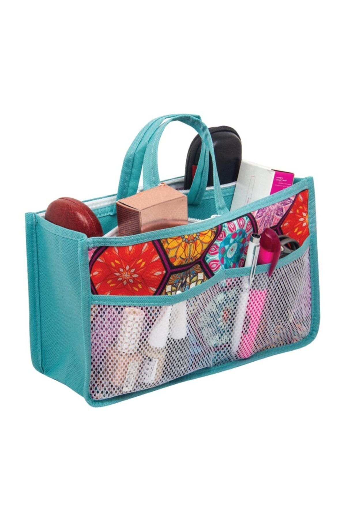 Lumier Makyaj Çantası Çanta Içi 28x16x9 cm Lüks Polycotton Kumaş