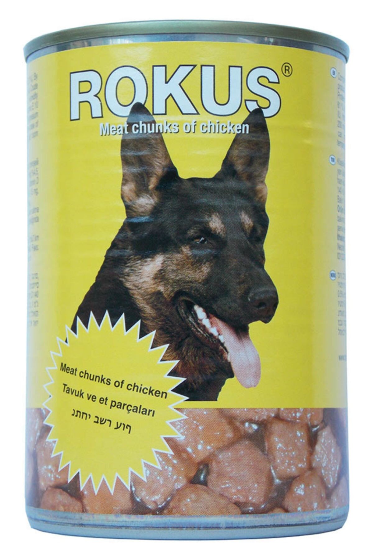 Rokus Tavuklu Parça Etli Köpek Konservesi 410 Gr