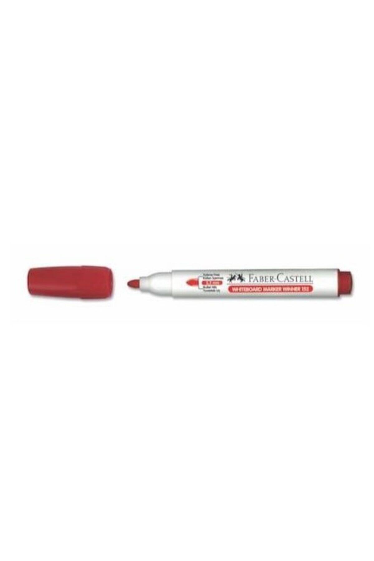 Faber Castell Kırmızı Renk Beyaz Tahta Kalemi 152