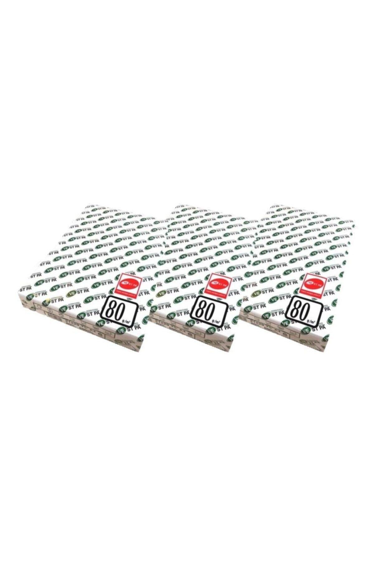 Vestpa A4 Fotokopi Kağıdı 80 Gr ( 1500 Yaprak ) 3 Paket