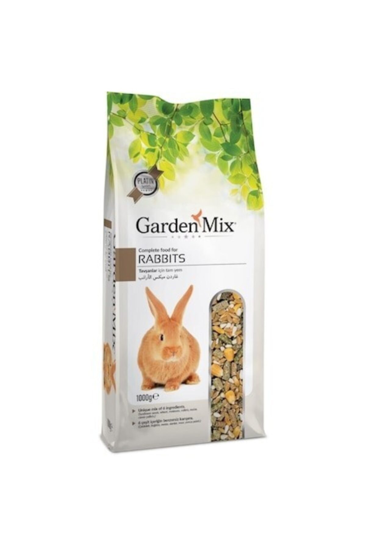 Gardenmix Platin Tavşan Yemi 1 Kg X 5 Adet