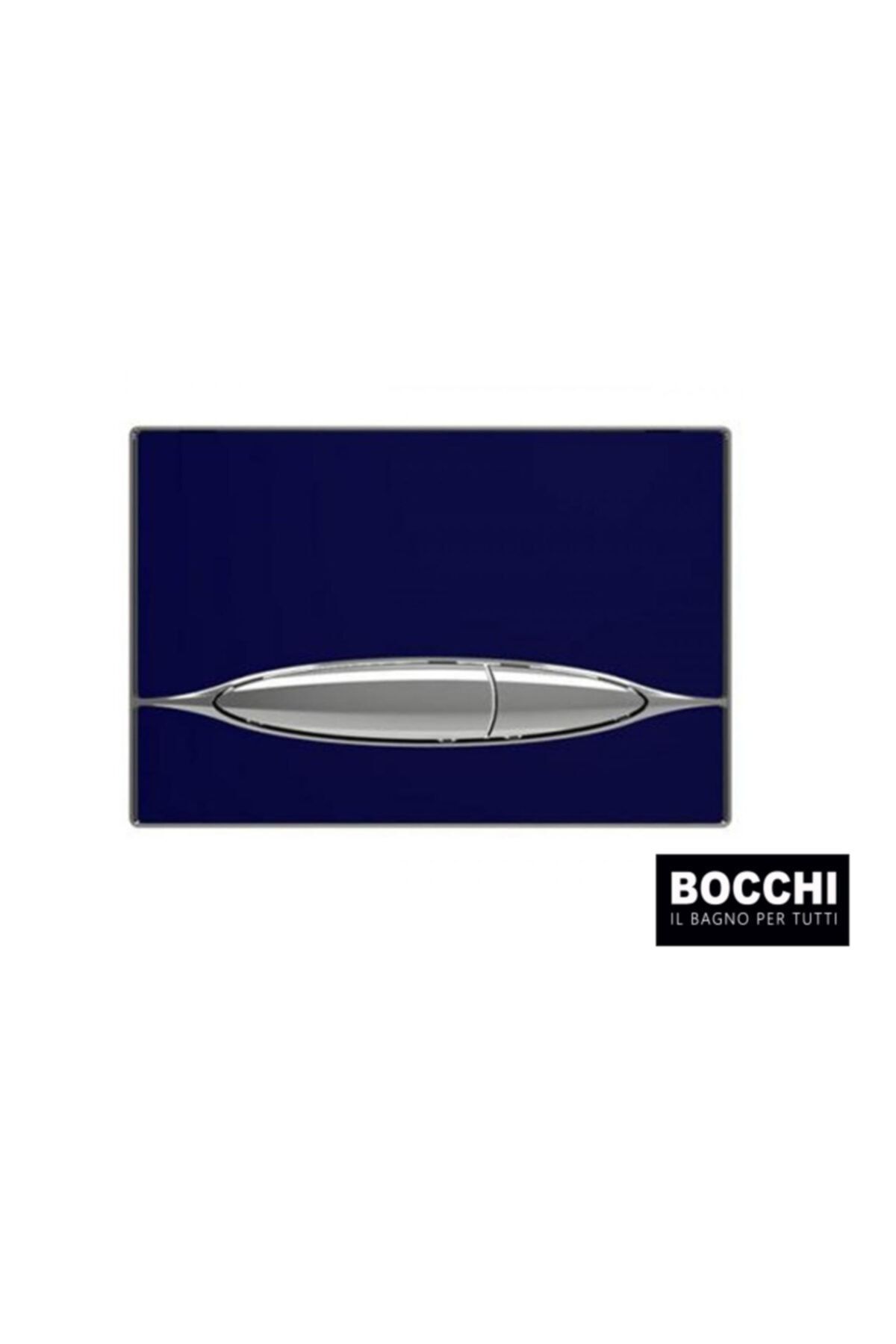 Bocchi Metauro Cam-metal Elips Kumanda Paneli Parlak Safir Mavi