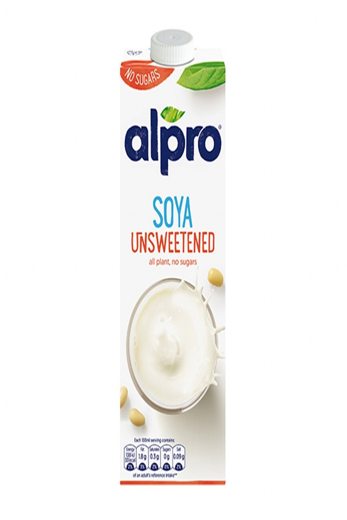 Alpro Şekersiz Soya Sütü 1 Lt Unsweetened