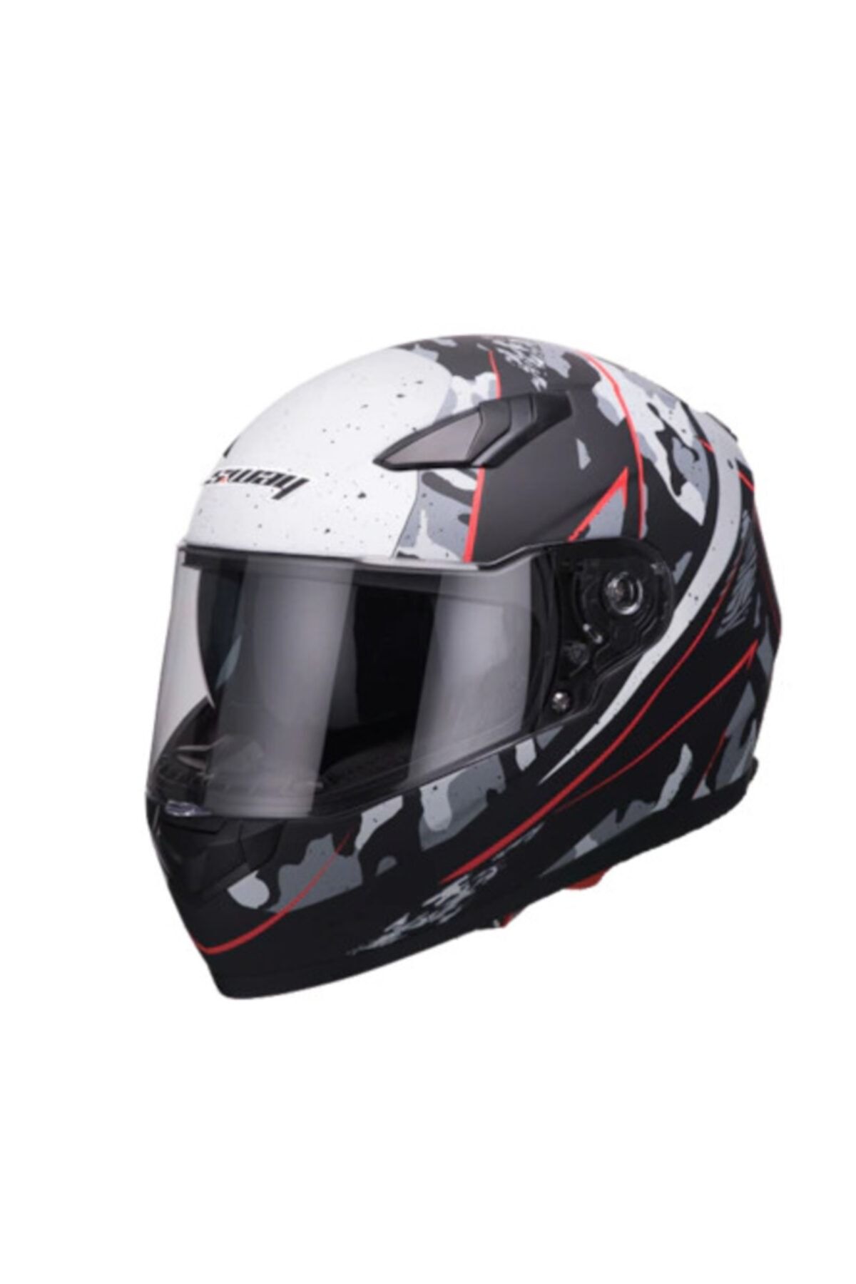 Sway 816 Kamuflaj Aynalı Camlı Kapalı Kask 2020