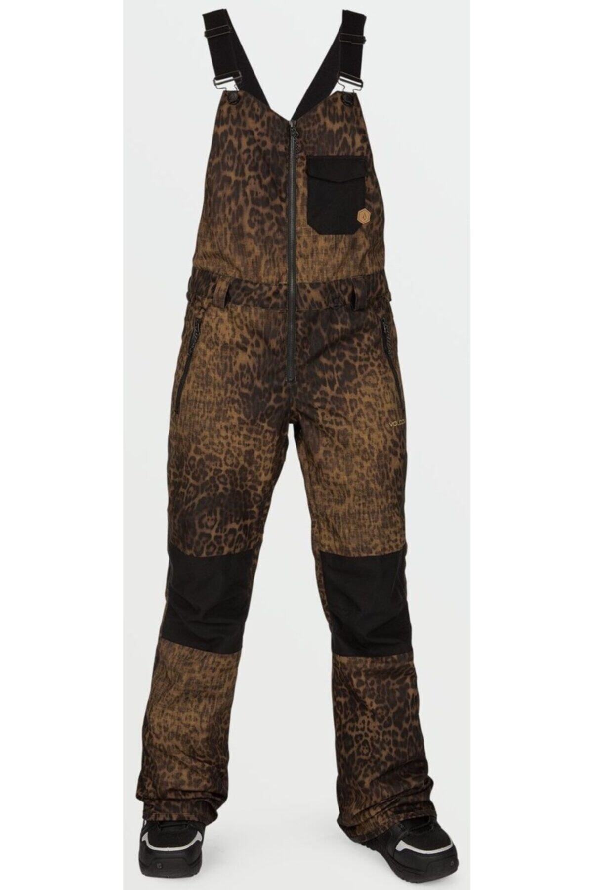 VOLCOM Kadın Siyah Swift Bib Leo Snowboard Pantolon