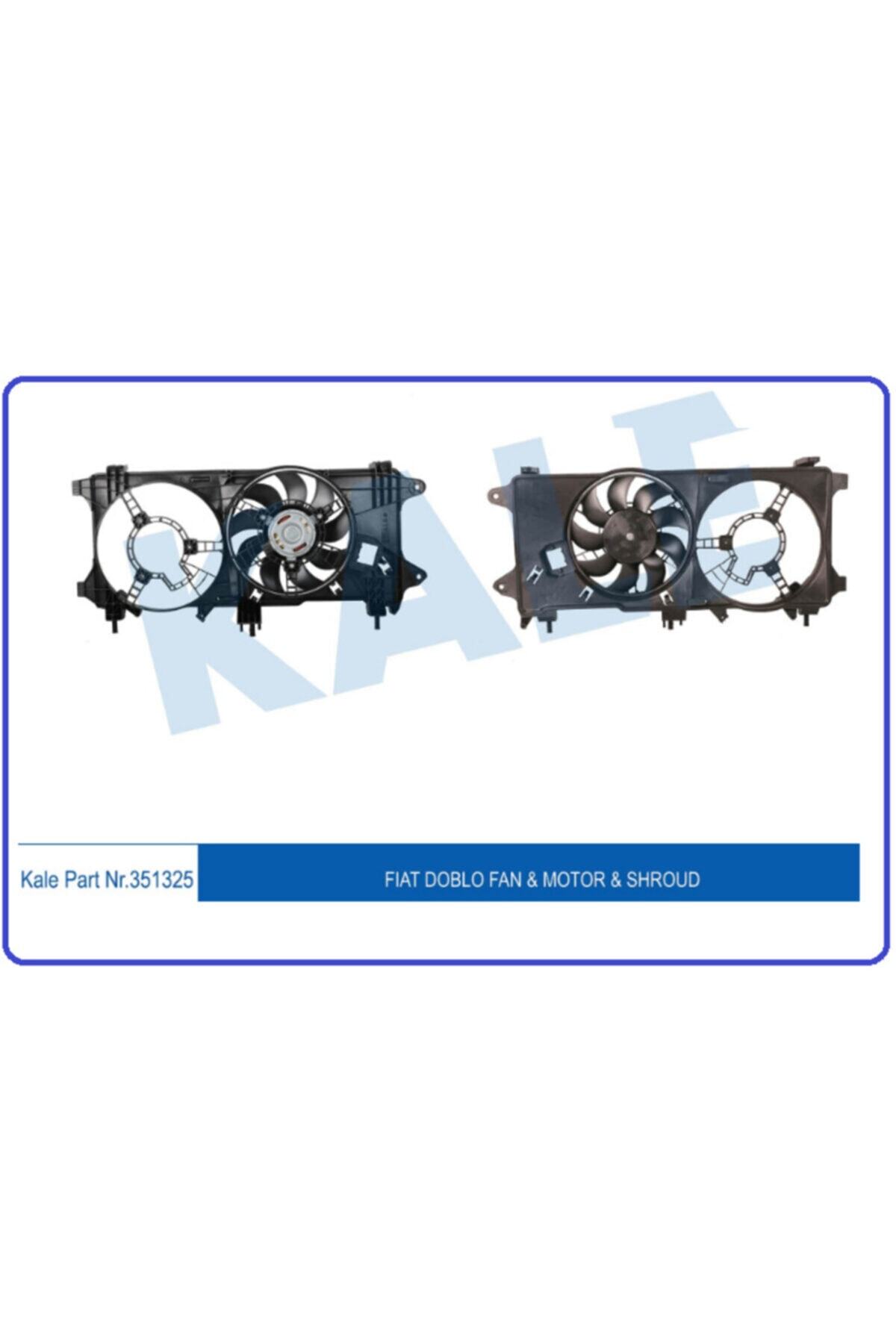 KALE RADYATÖR Fan Motoru Doblo 1.3-1.9 D-jtd 01+ Klm-sız Kale 51755589 351325