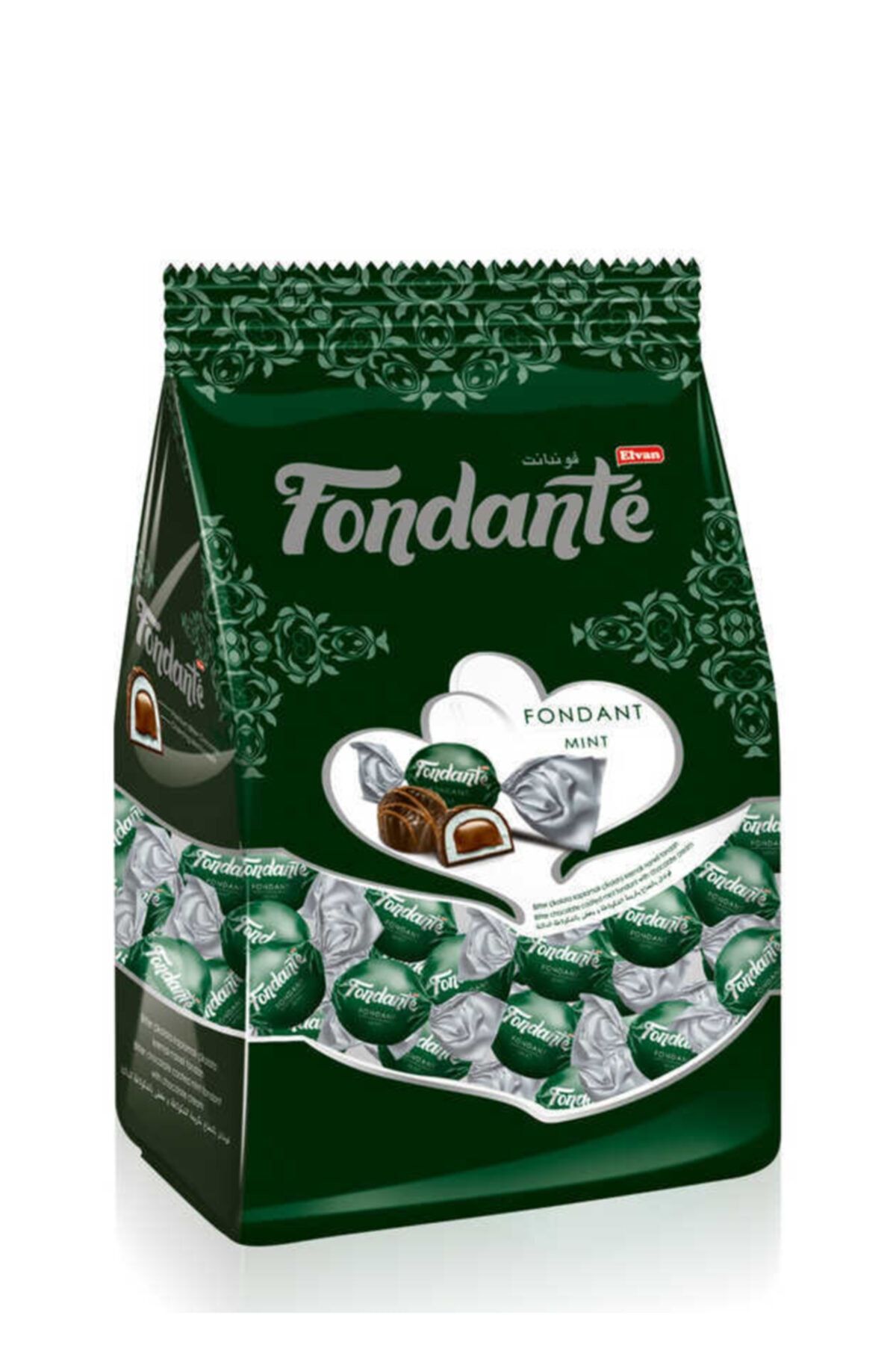 Elvan Fondante Çikolata Dolgulu Naneli 500 Gr. (1 Poşet)