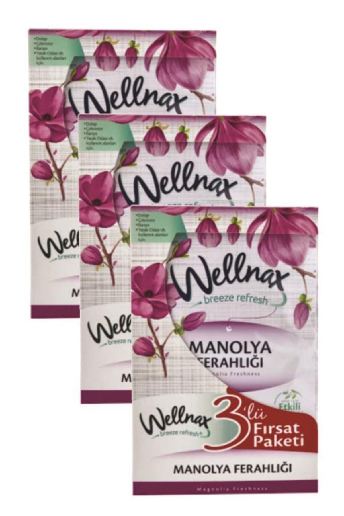 Wellnax Dolap Ve Çekmece Kokusu Manolya Ferahlığı Kesesi X3