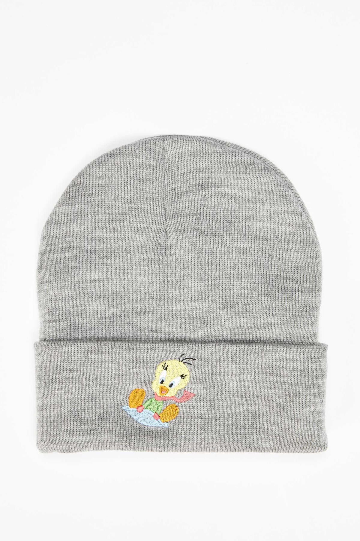 DeFacto Kadın Gri Looney Tunes Lisanslı Bere R6994AZ20WN
