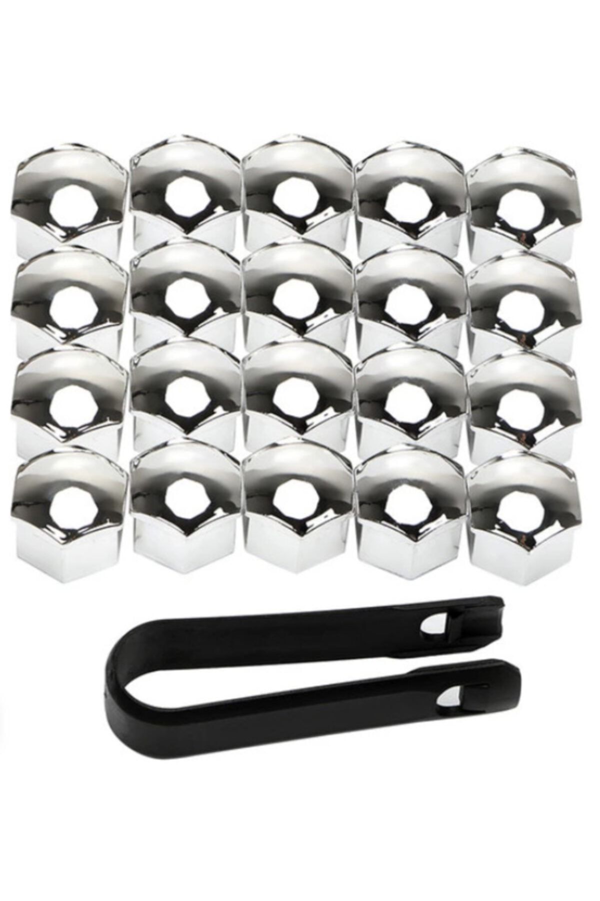 LeonPart Üniversal Krom Bijon Kapağı 19mm