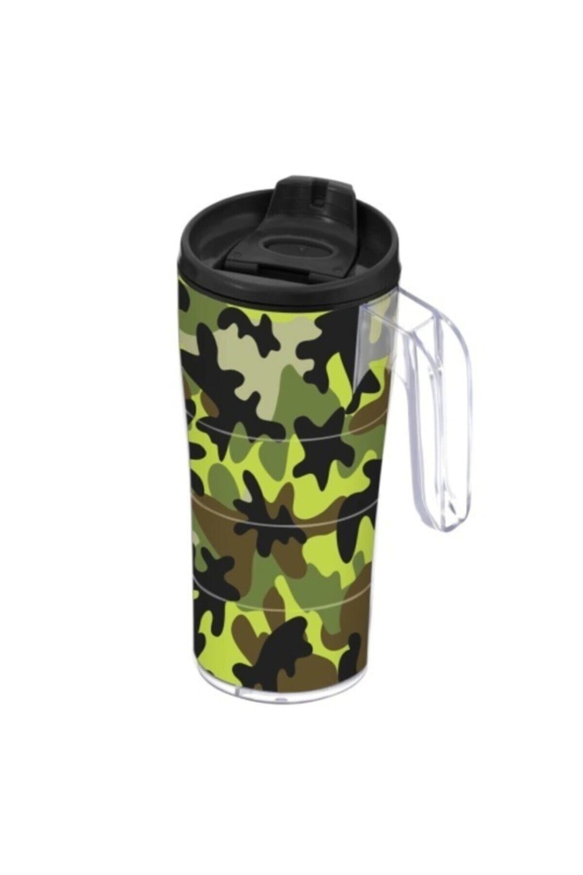 Herevin Yeşil Kamuflaj Desenli Konik Kahve Kupası Mug 440 Cc161483-012