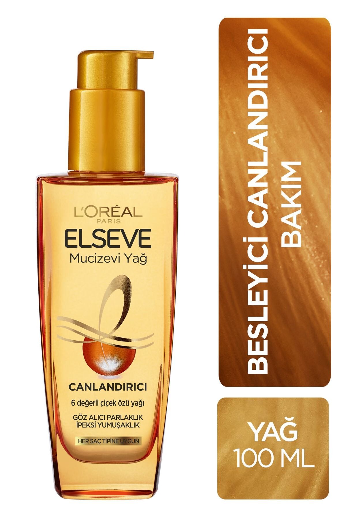 ELSEVE L'Oréal Paris Elseve Mucizevi Canlandırıcı Bakım Yağı 100 ml