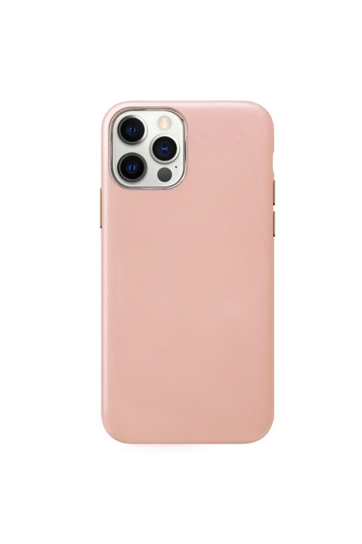 Microsonic Apple Iphone 12 Pro Max Kılıf Luxury Leather Rose Gold 2