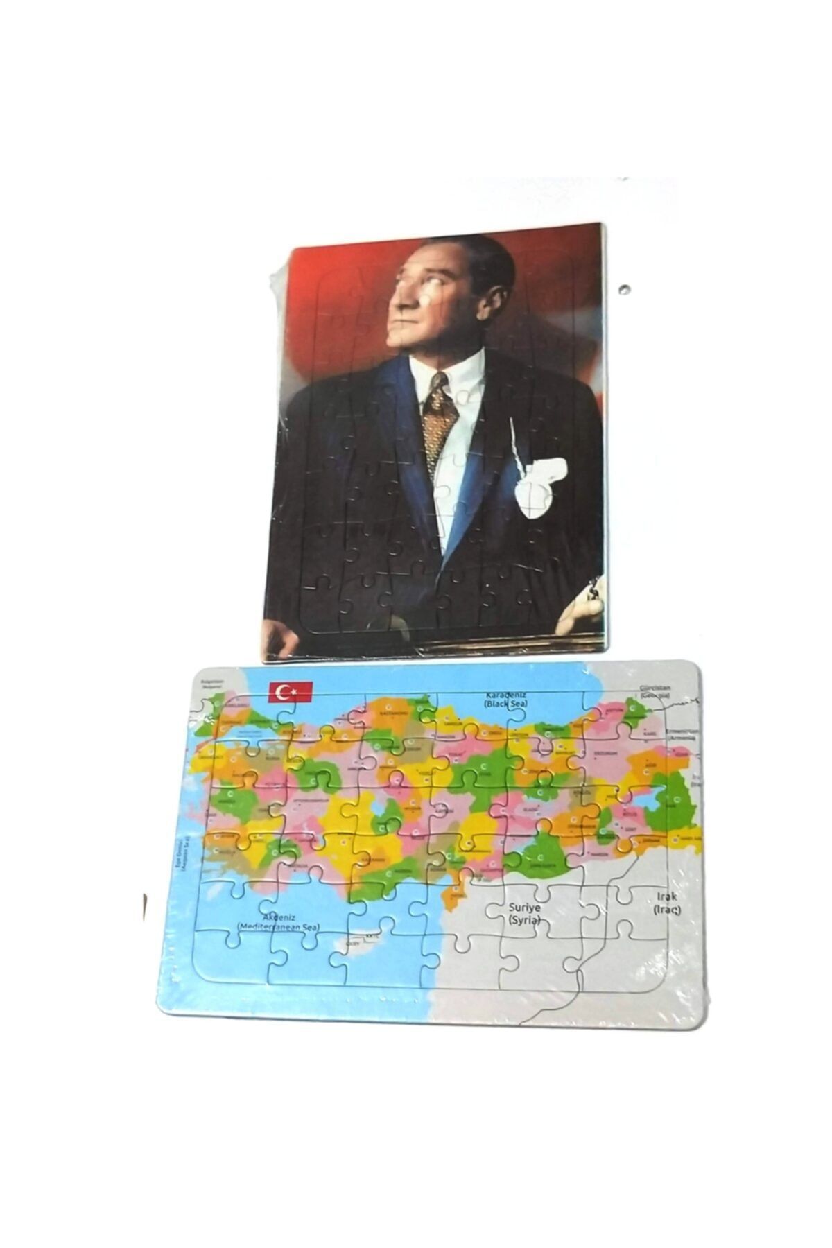 Anadolu Atatürk Ve Türkiye Haritası Puzzle 2'li Set