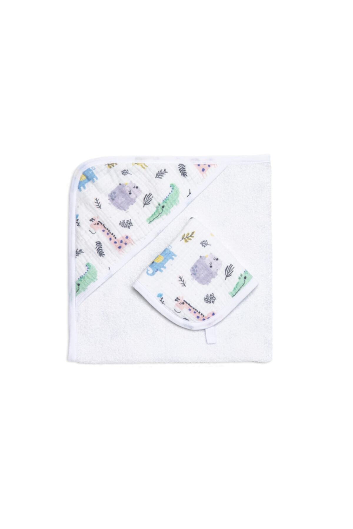 Funna Baby Safari Havlu Seti 75x75/30x30