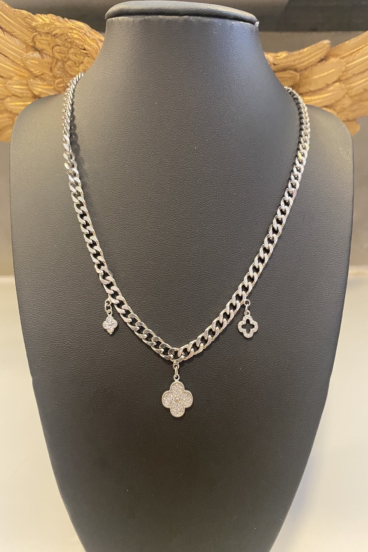 Süslü Kiz Bijüteri Kadın  Choker Kolye