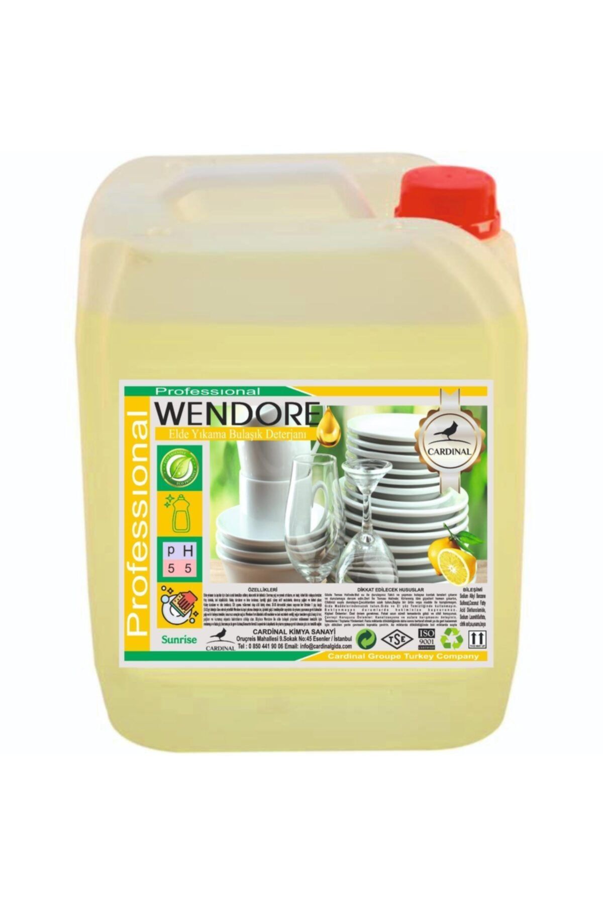 Wendore A Plus Elde Bulaşık Yıkama Deterjanı 5 Lt.