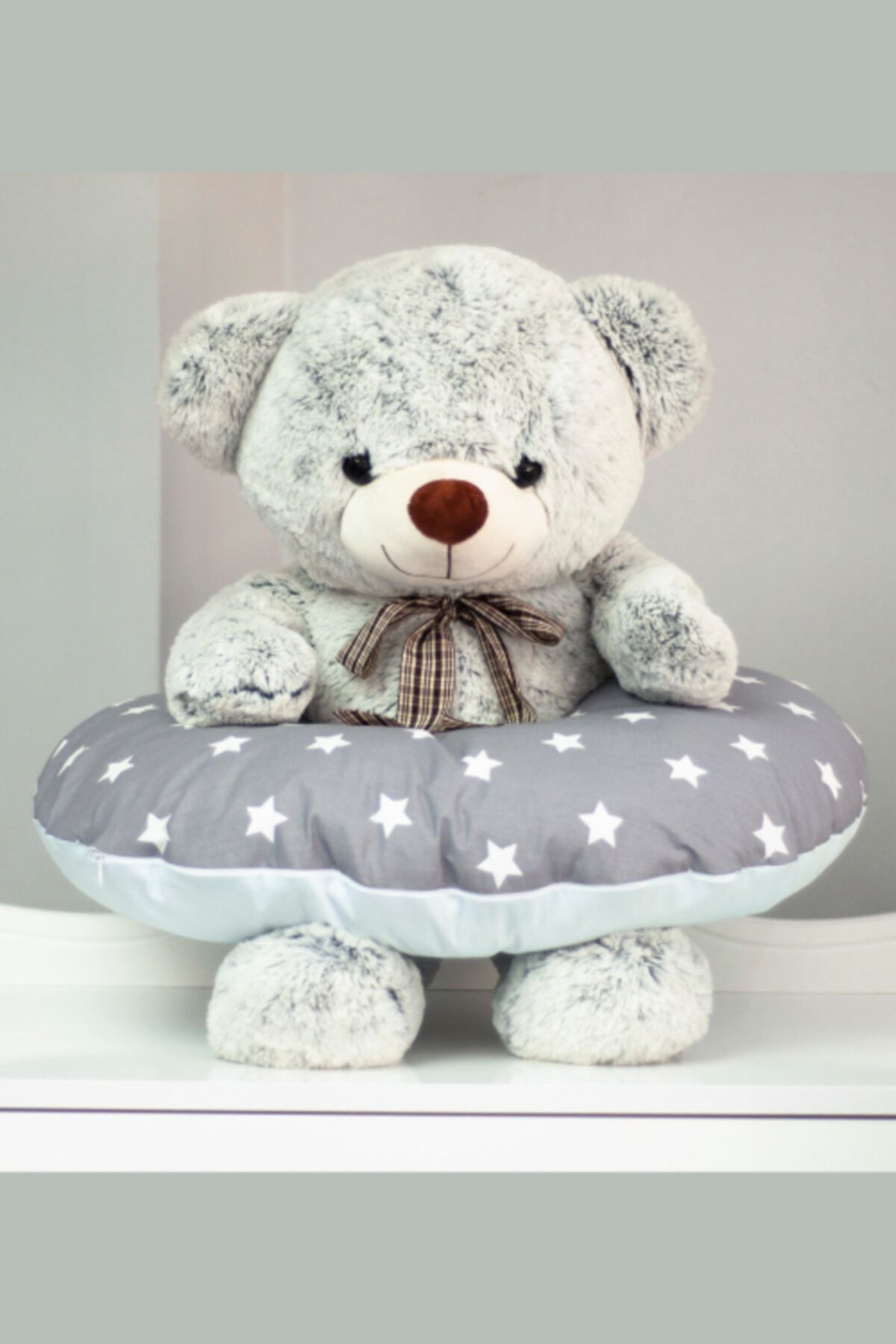 Kista Baby Büyük Yıldızlı Mavi Bebek Emzirme Ve Destek Yastığı