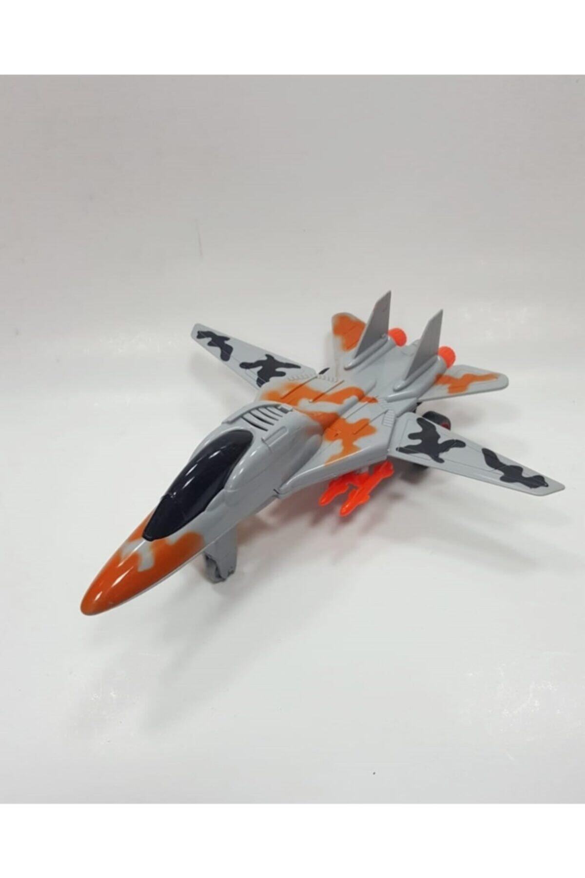 CanEm Kanatları Açılır Kapanır Sürtmeli Gri Savaş Uçağı