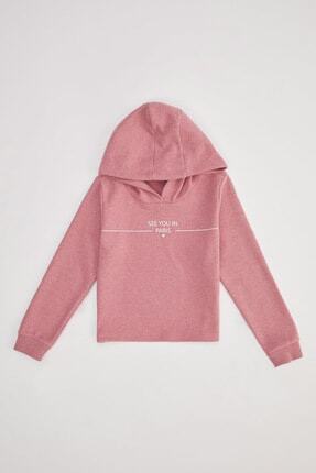 DeFacto Kız &Ccedil;ocuk Baskılı Sweatshirt