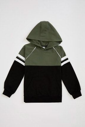 DeFacto Erkek &Ccedil;ocuk Kap&uuml;şonlu Sweatshirt