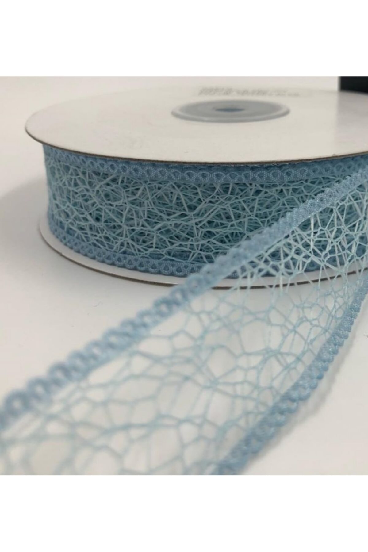 ecrin tuhafiye hobi 2 5 cm 20 m Bebe Mavi Ağ Kurdela