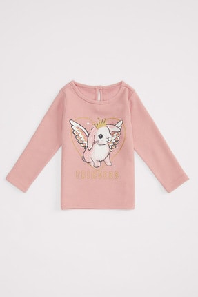 DeFacto Kız Bebek Sim Baskılı Sweatshirt
