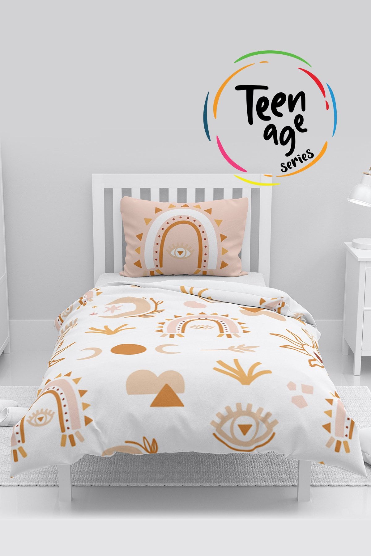 instababyrooms Pamuk Saten Teen Age Tek Kişilik Nevresim Takımı Model No: 128
