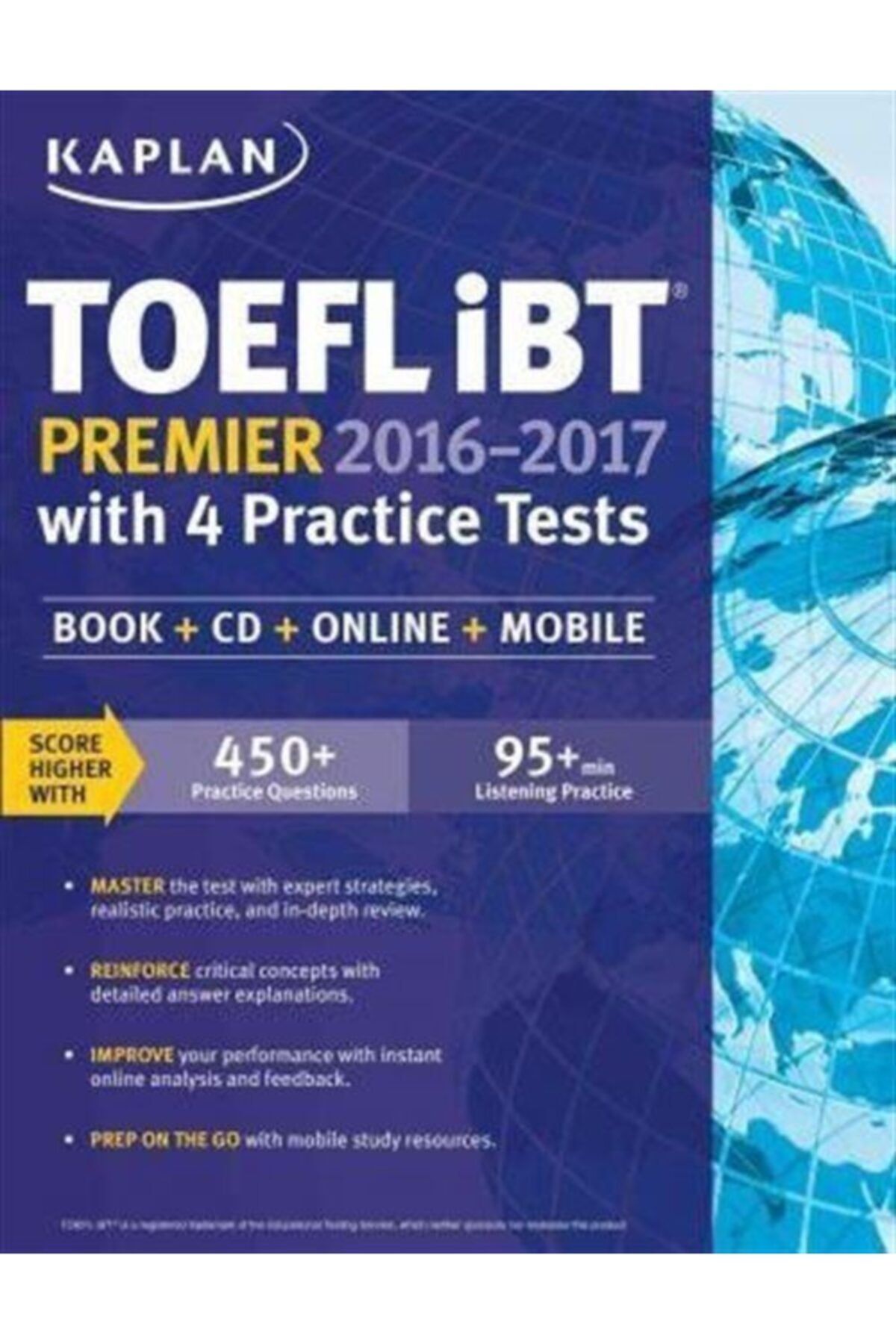 Kaplan Publishing Toefl Ibt Premier With 4 Practice Tests: Book + Cd + Online + Mobile