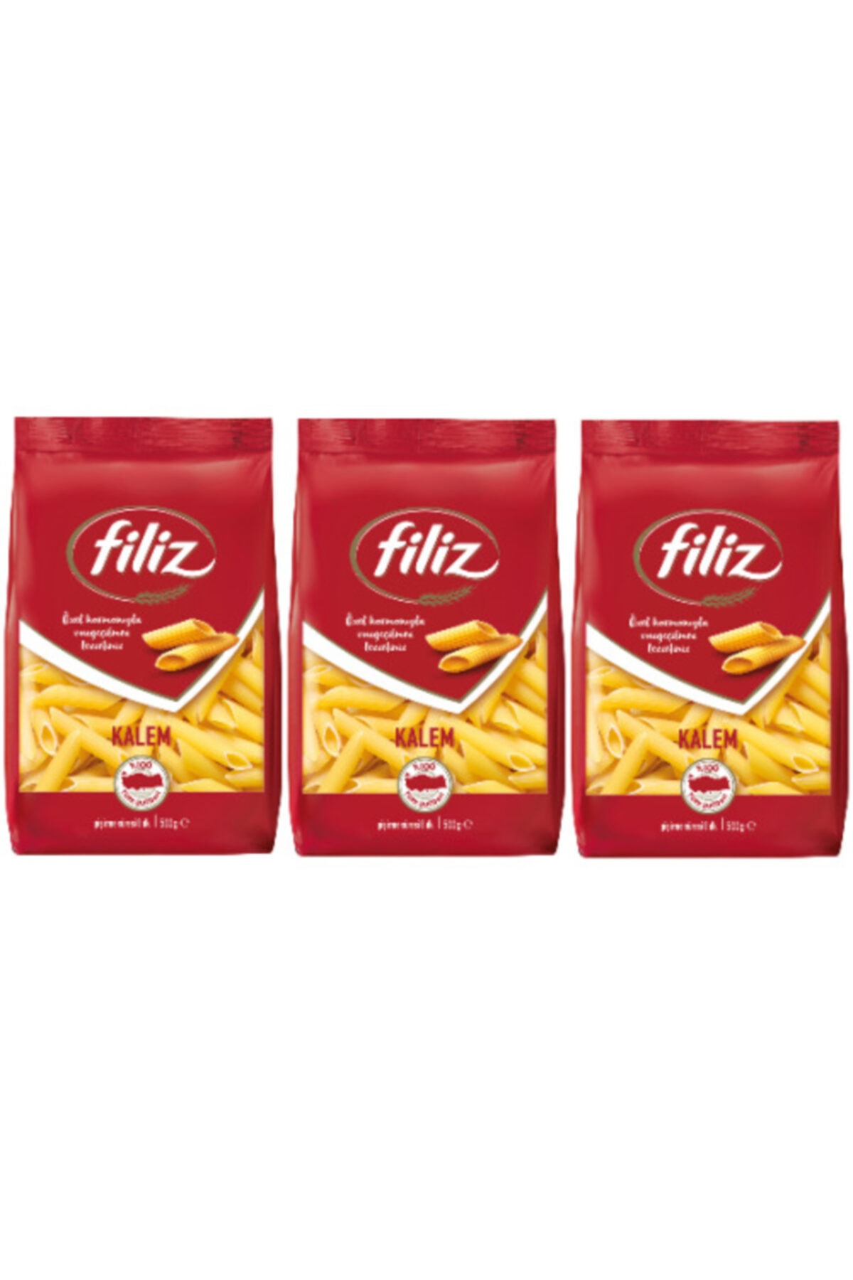 FİLİZ Kalem Makarna 500 Gr. X 3 Adet Özel Harman