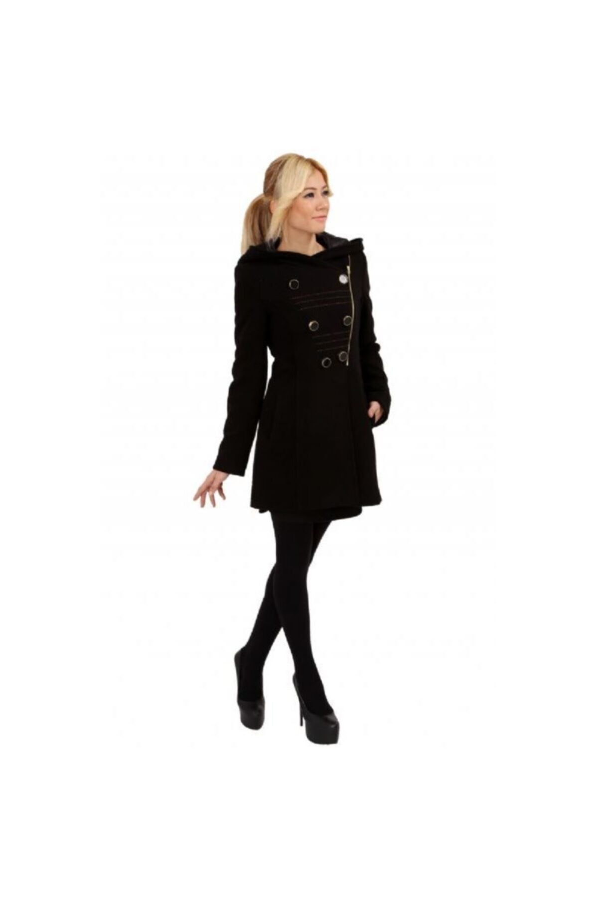 Berru Kısa Kap Siyah