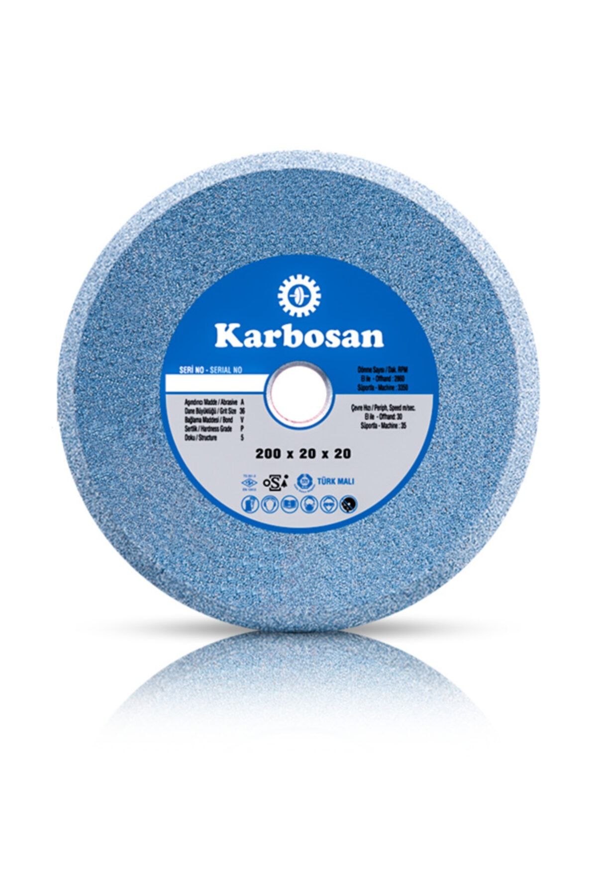 Mestore Karbosan Nk Tezgah Taşlama Taşı 200x32x20 Mm