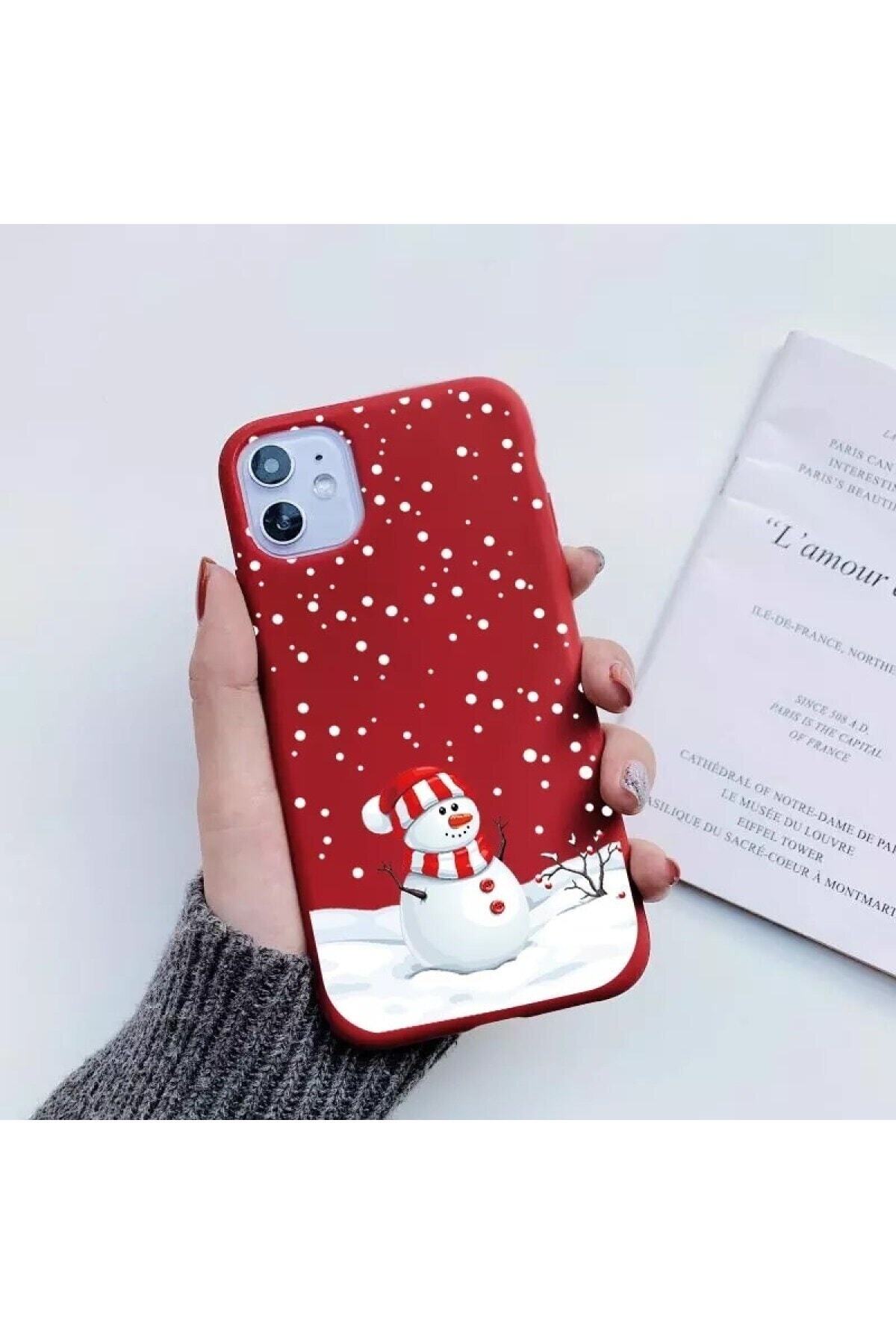 Mobildizayn Iphone 11 Yılbaşı Özel Tasarım Kırmızı Kılıf