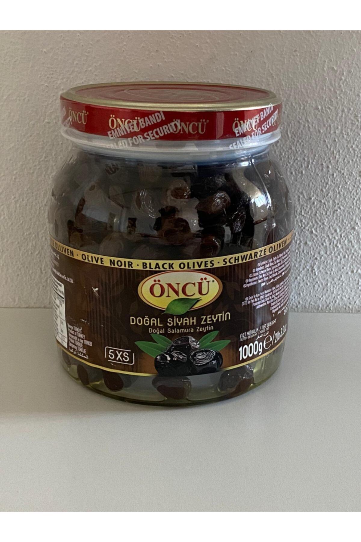 Öncü Siyah Zeytin Pet (5xs)1 Kg*3