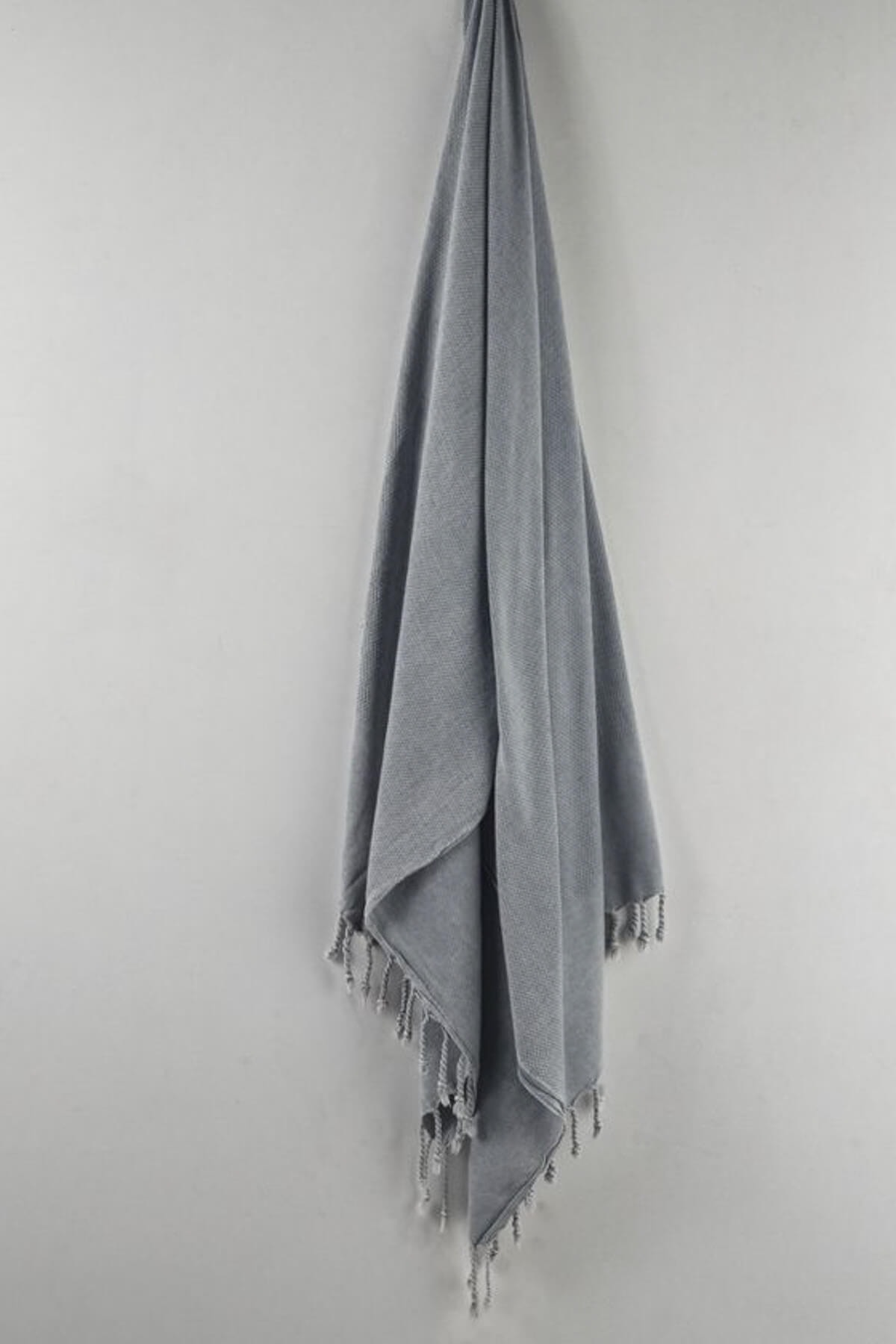 DENIZLI CONCEPT Gri Taşlanmış Peştemal